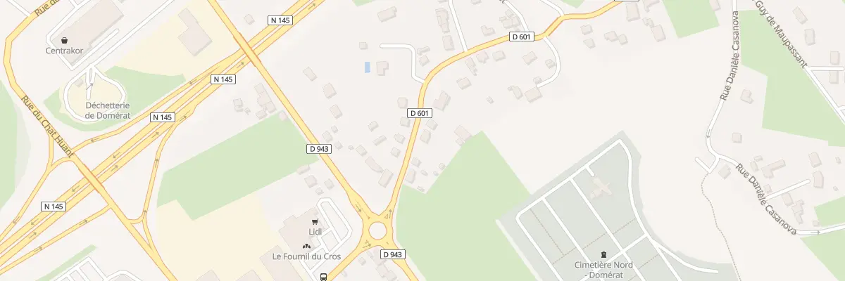 Plan du 14 Rue Hélène Boucher à Domérat