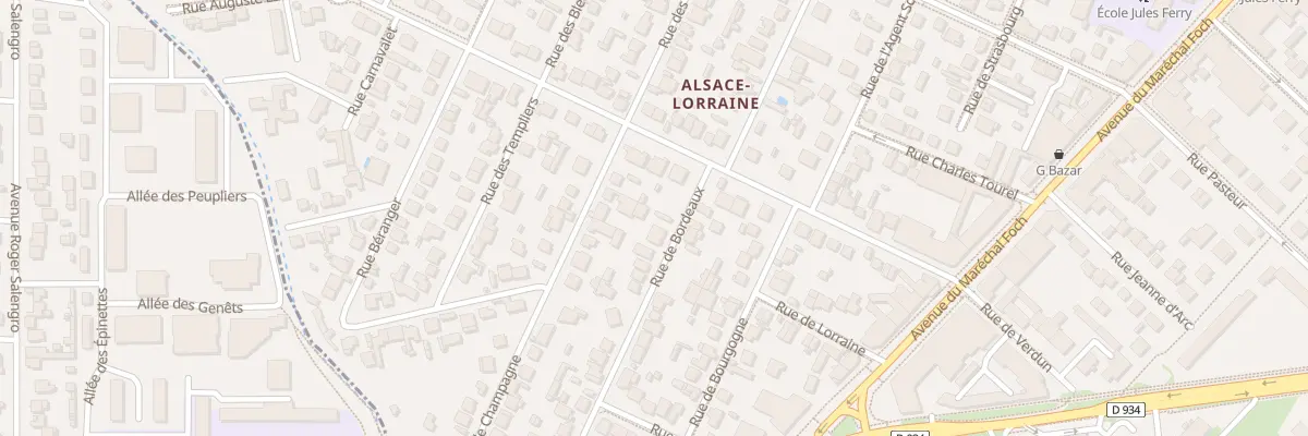 Plan du 6 Rue de Bordeaux à Chelles
