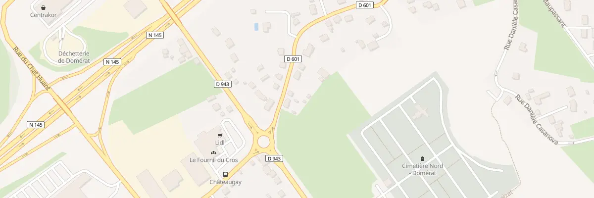 Plan du 10 Rue Hélène Boucher à Domérat