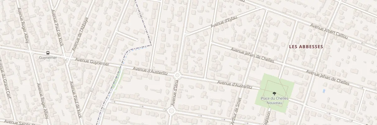 Plan du 20 Av d’Iena à Chelles