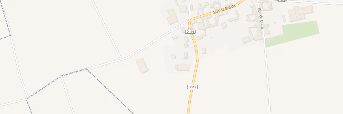 Plan de la Rue de Ribemont à Laviéville