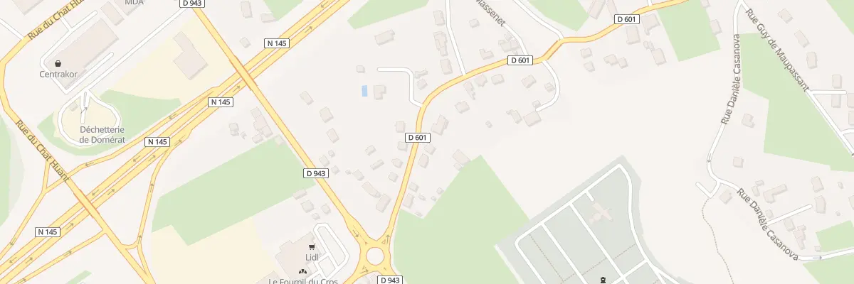 Plan du 16 Rue Hélène Boucher à Domérat
