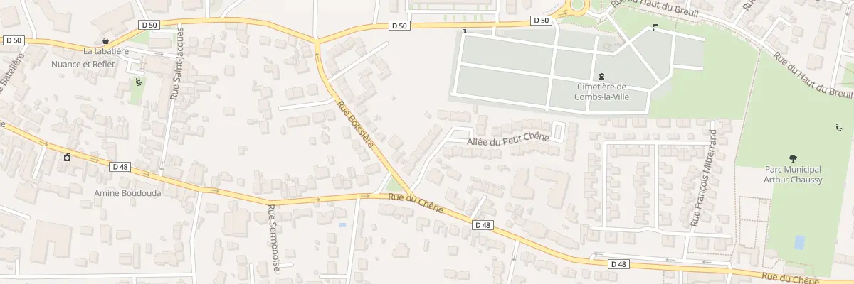 Plan du 7 All du Petit Chêne à Combs-la-Ville