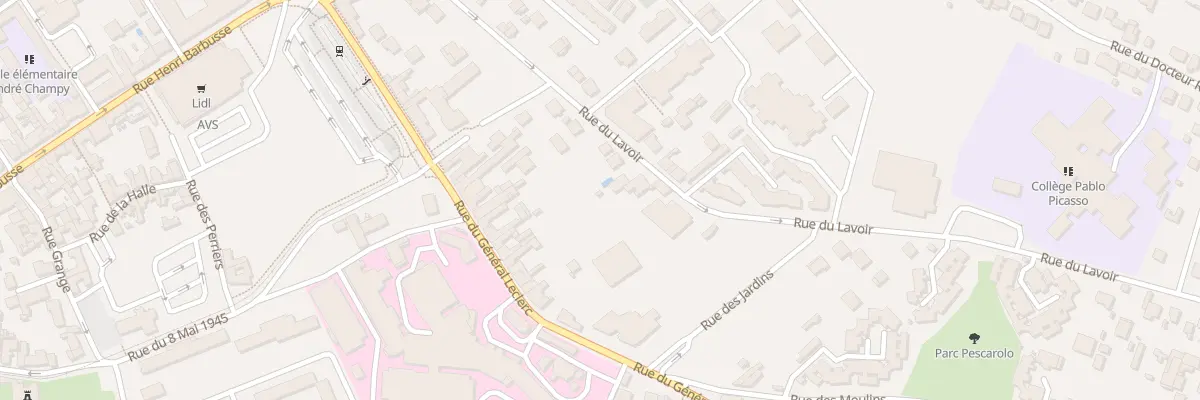 Plan du 38 Rue du Lavoir à Montfermeil