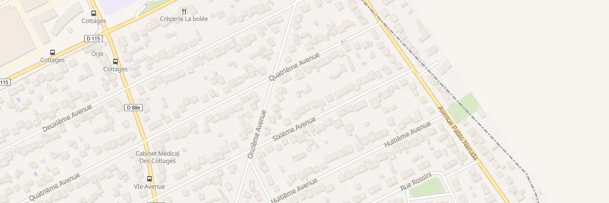 Plan du 65 Sixième Avenue à Tremblay-en-France