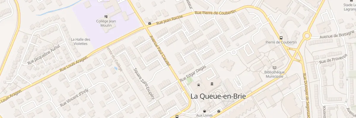 Plan du 42 Sq François de Curel à La Queue-en-Brie