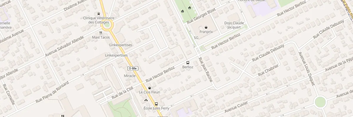 Plan du 11 Rue Hector Berlioz à Tremblay-en-France