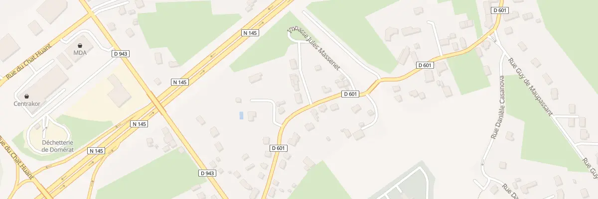 Plan du 19 Rue Hélène Boucher à Domérat
