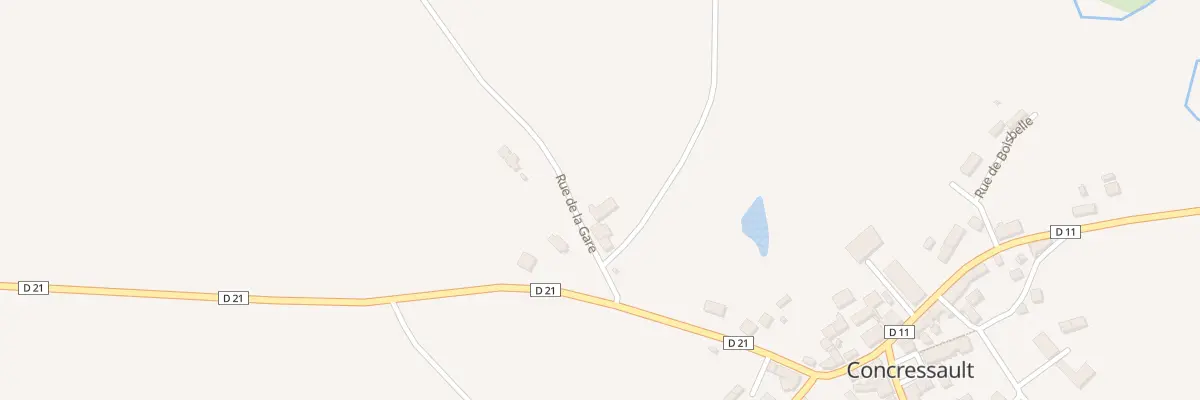 Plan du 6 Rue de la Gare à Concressault