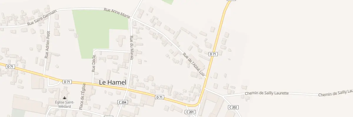 Plan du 10 Rue de l’Abbé Loir au Hamel