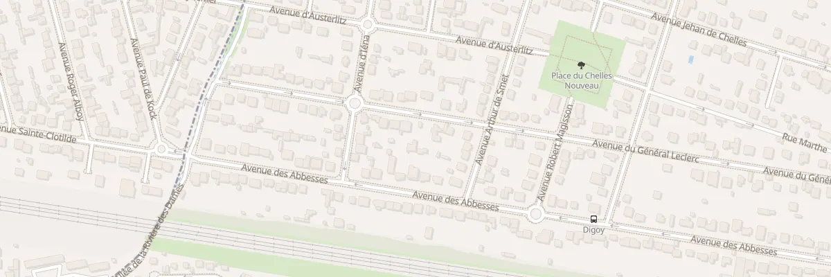 Plan du 77 Av du Général Leclerc à Chelles
