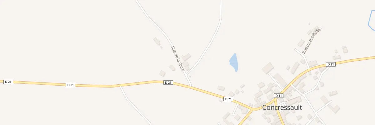 Plan du 4 Rue de la Gare à Concressault