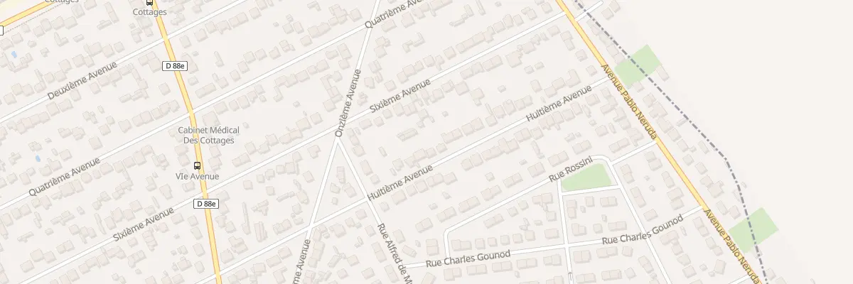 Plan du 91 Huitième Avenue à Tremblay-en-France