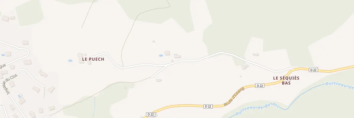 Plan du 2 Cantagrel à Villecomtal