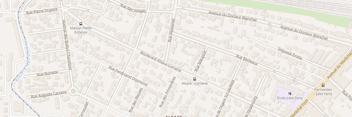 Plan du 38 Bd Alsace Lorraine à Chelles