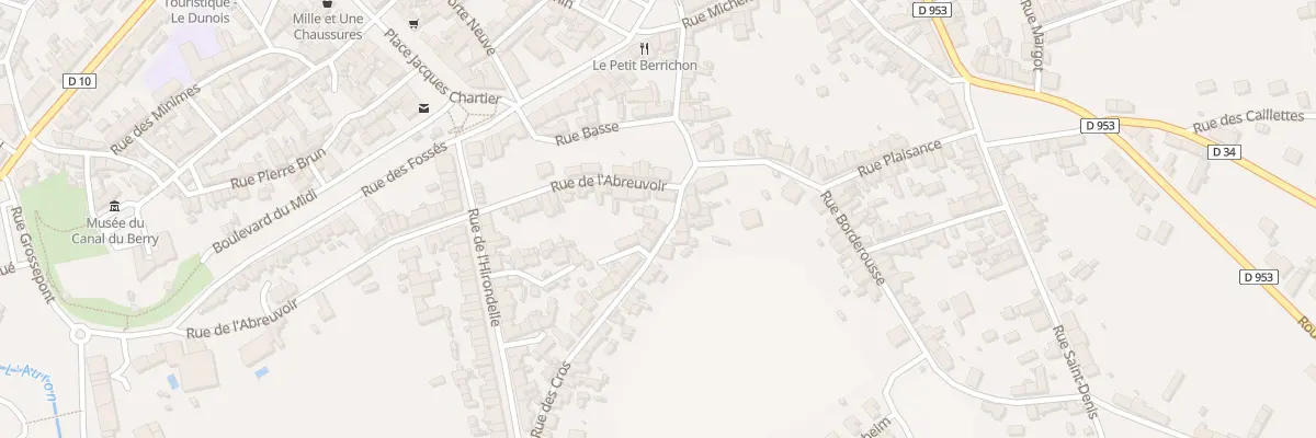 Plan du 2 Rue des Cros à Dun-sur-Auron
