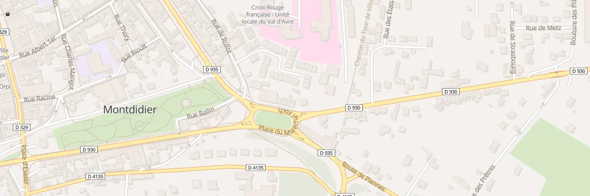 Plan du 7 Pl du Maréchal Foch à Montdidier