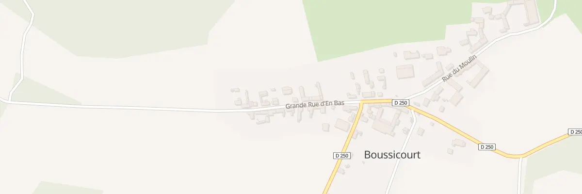 Plan du 6 Gr Grande Rue d’En Bas à Boussicourt