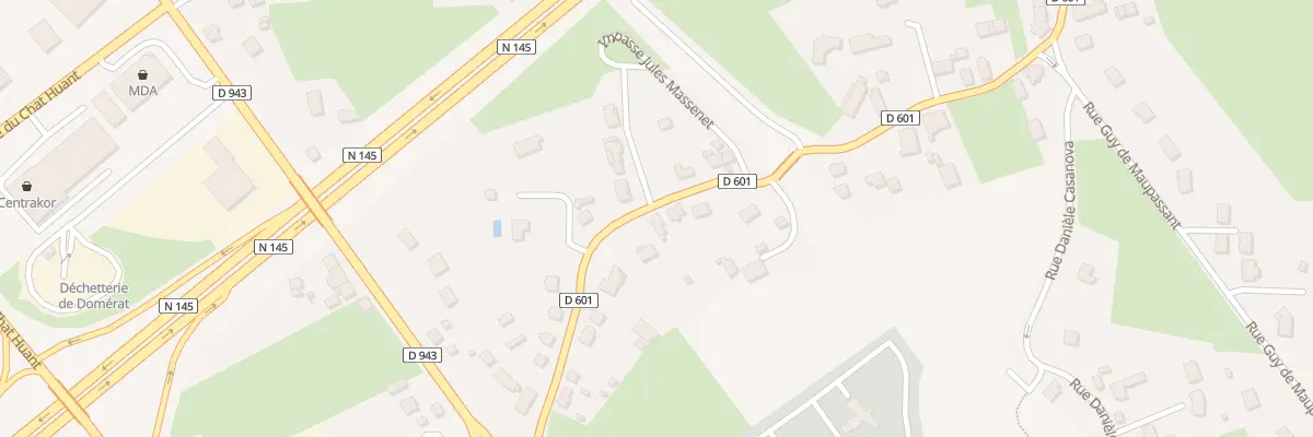 Plan du 24 Rue Hélène Boucher à Domérat