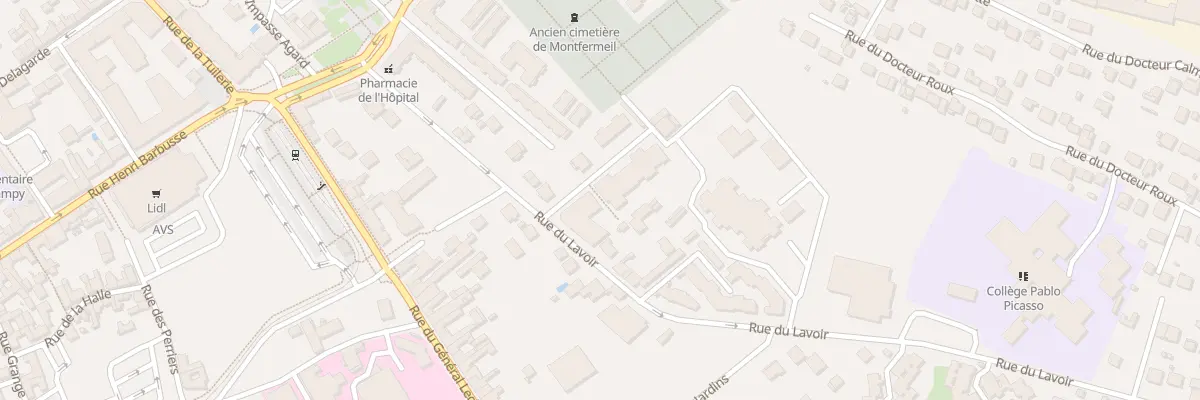 Plan du 33 Rue du Lavoir à Montfermeil
