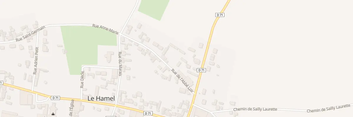 Plan du 5 Rue de l’Abbé Loir au Hamel