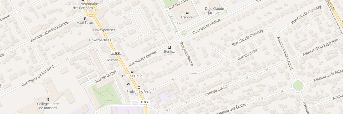 Plan du 14 Rue Hector Berlioz à Tremblay-en-France
