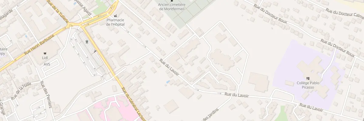Plan du 37 Rue du Lavoir à Montfermeil