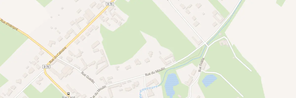 Plan du 16T Rue du Moulin à Caucourt