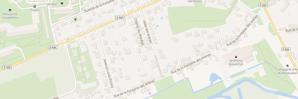 Plan du 14 All des Arenes à Senlis
