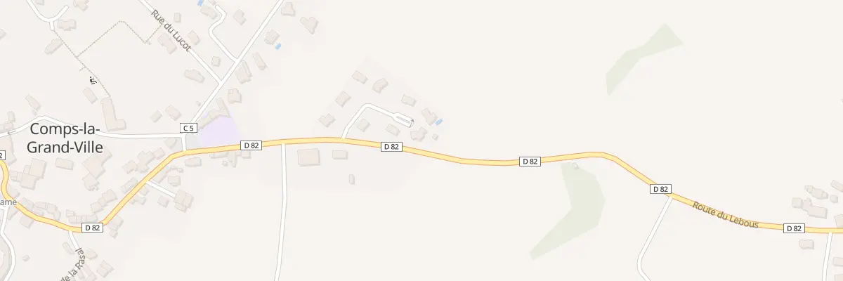 Plan du 6 Lot de la Cibadiere à Comps-la-Grand-Ville