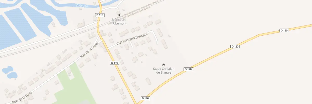 Plan du 16 Rue Fernand Lemaire à Méricourt-l’Abbé