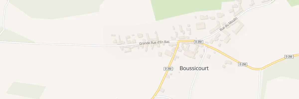 Plan du 5 Gr Grande Rue d’En Bas à Boussicourt