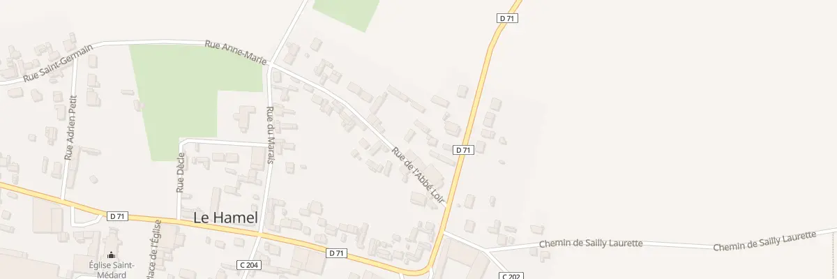 Plan du 7 Rue de l’Abbé Loir au Hamel