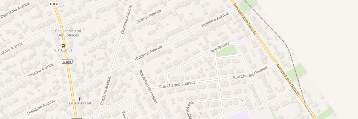 Plan du 15 Rue Rossini à Tremblay-en-France