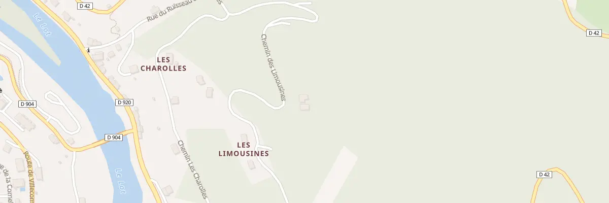 Plan du 1 Che des Limousines à Entraygues-sur-Truyère