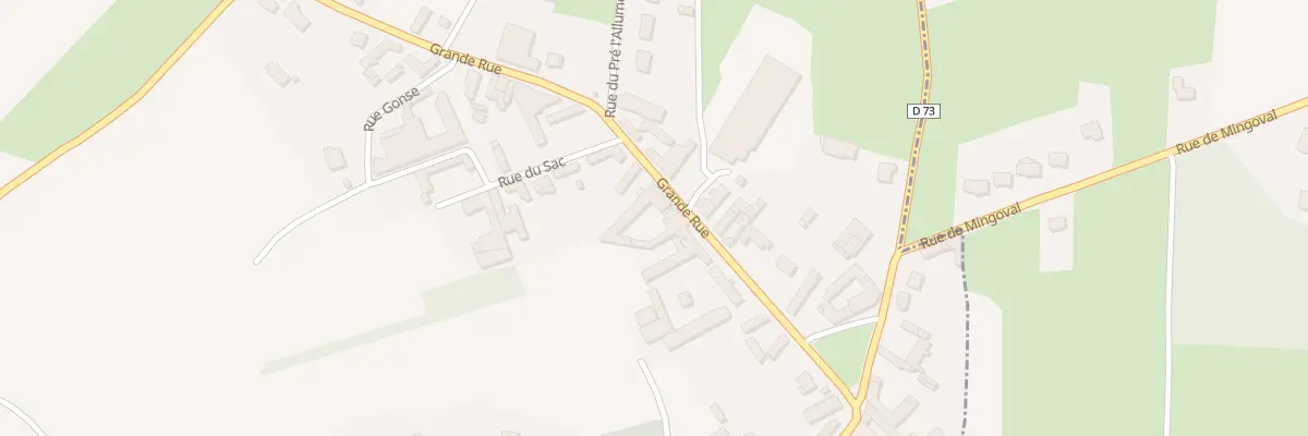 Plan du 10 Gr Grande Rue à Mingoval