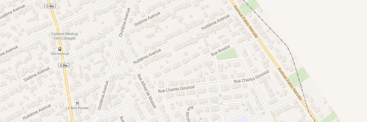 Plan du 17 Rue Rossini à Tremblay-en-France