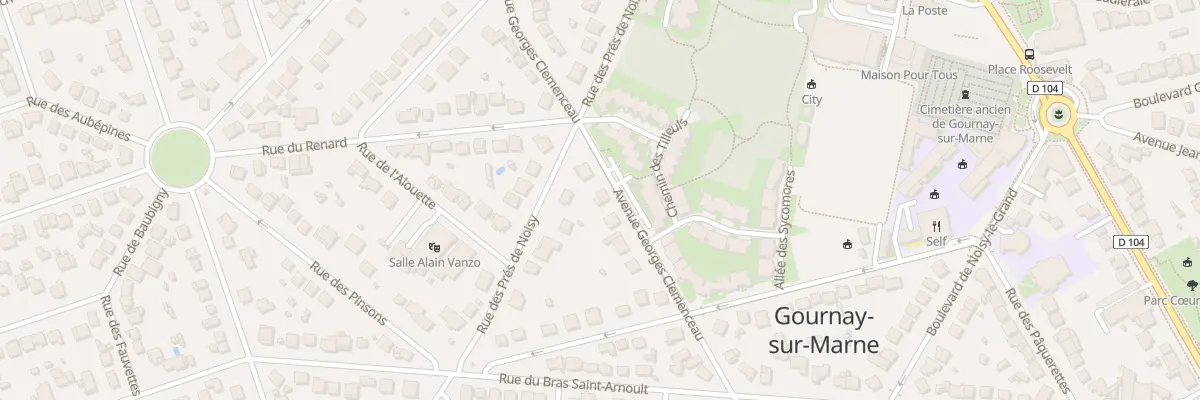 Plan du 18 Av Georges Clémenceau à Gournay-sur-Marne