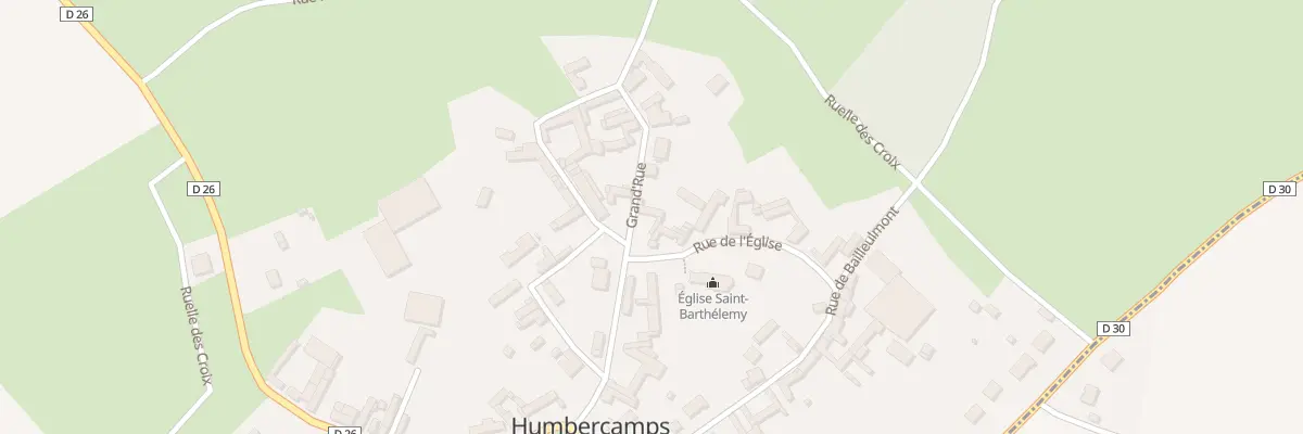 Plan du 6 Rue Grand Rue à Humbercamps