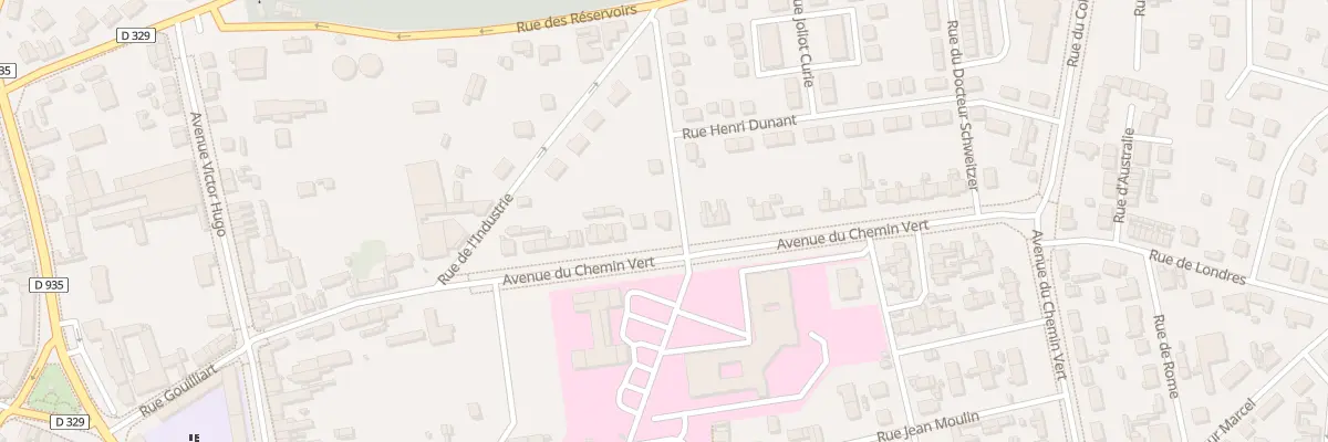 Plan du 15 Av du Chemin Vert à Montdidier