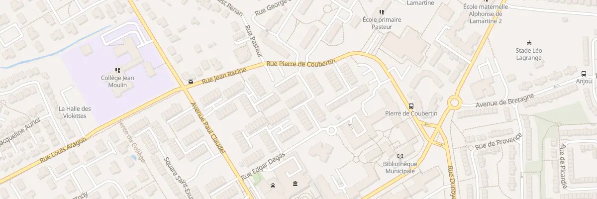 Plan du 20 Sq Jean Jacques Rousseau à La Queue-en-Brie