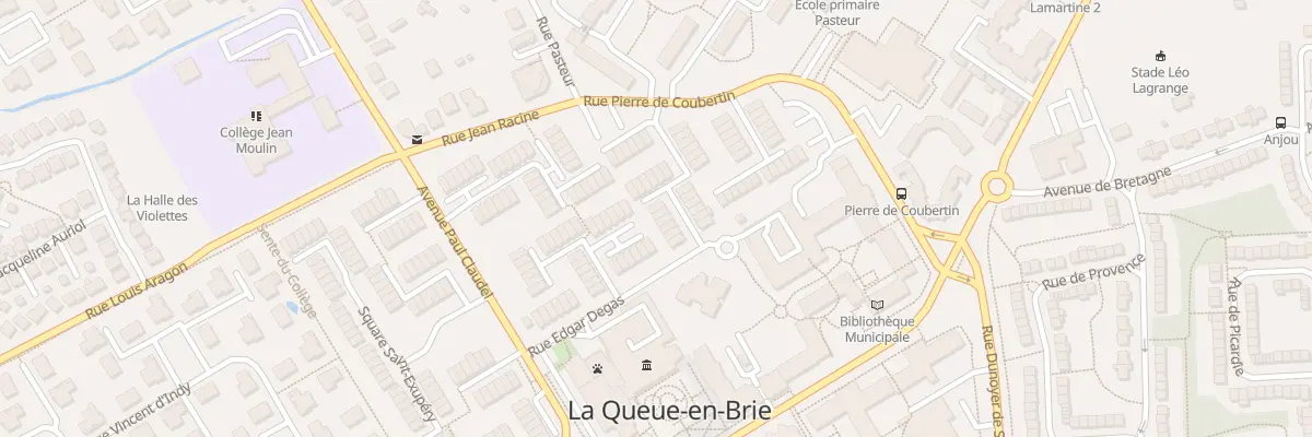 Plan du 9 Sq Jean Jacques Rousseau à La Queue-en-Brie