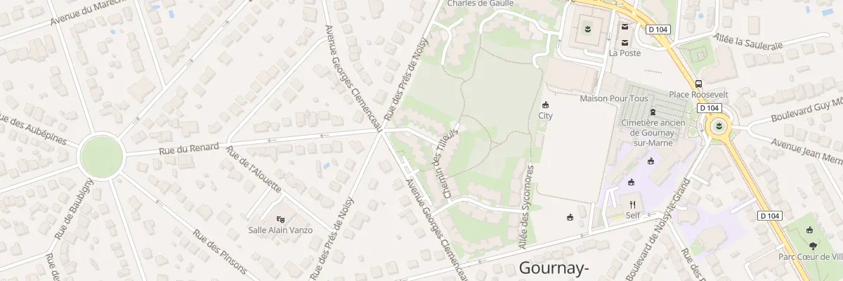Plan du 23D Av Georges Clémenceau à Gournay-sur-Marne