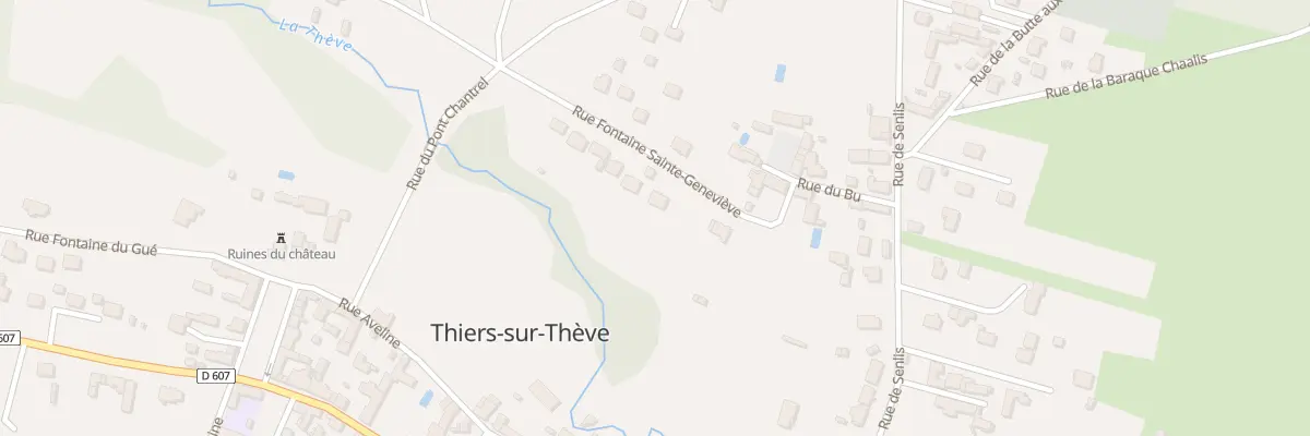 Plan du 11 Rue Fontaine Ste Genevieve à Thiers-sur-Thève
