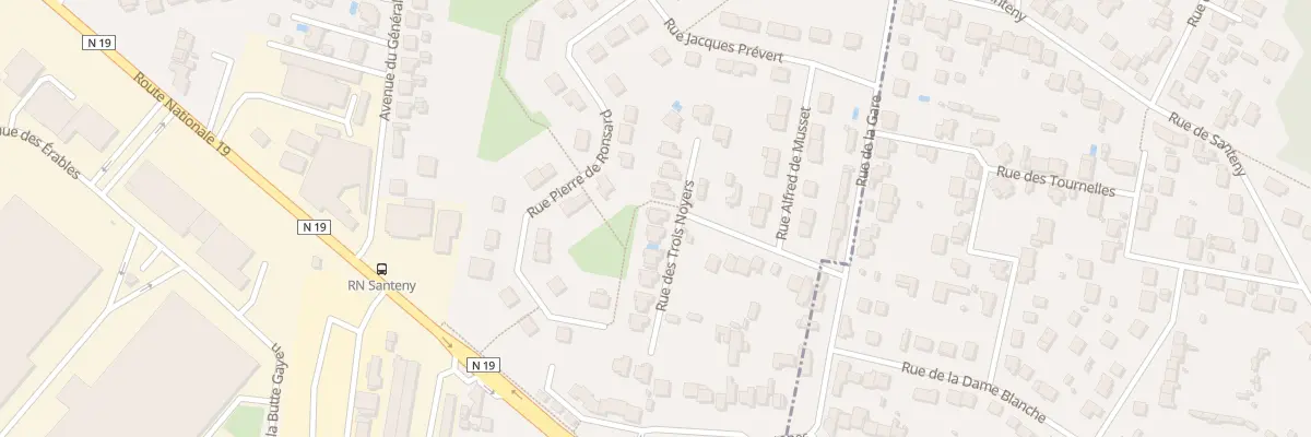 Plan du 12 Rue des Trois Noyers à Santeny
