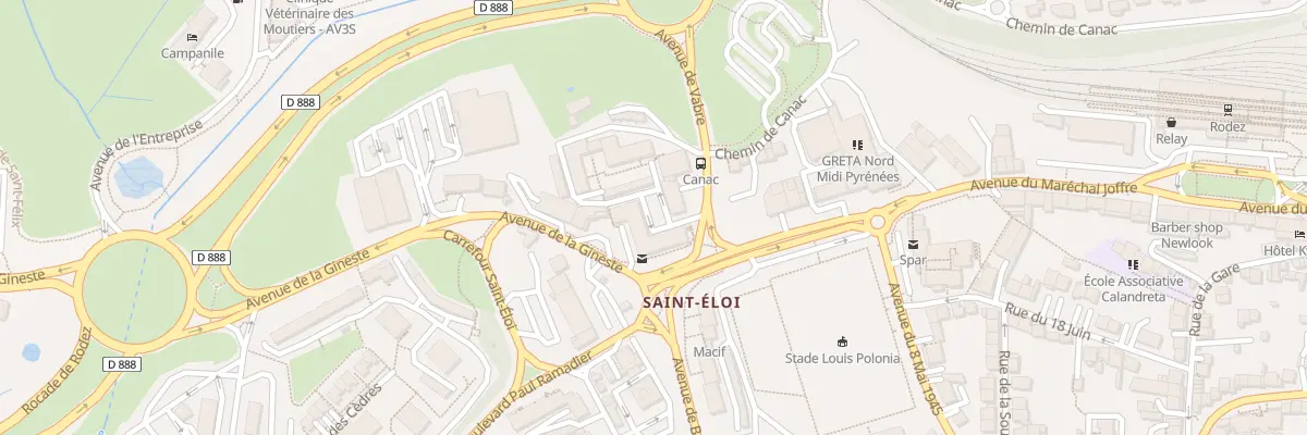 Plan du 9020 Vc Saint Eloi à Rodez