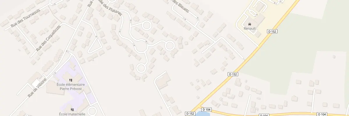 Plan du 7 All des Acacias à La Chapelle-la-Reine