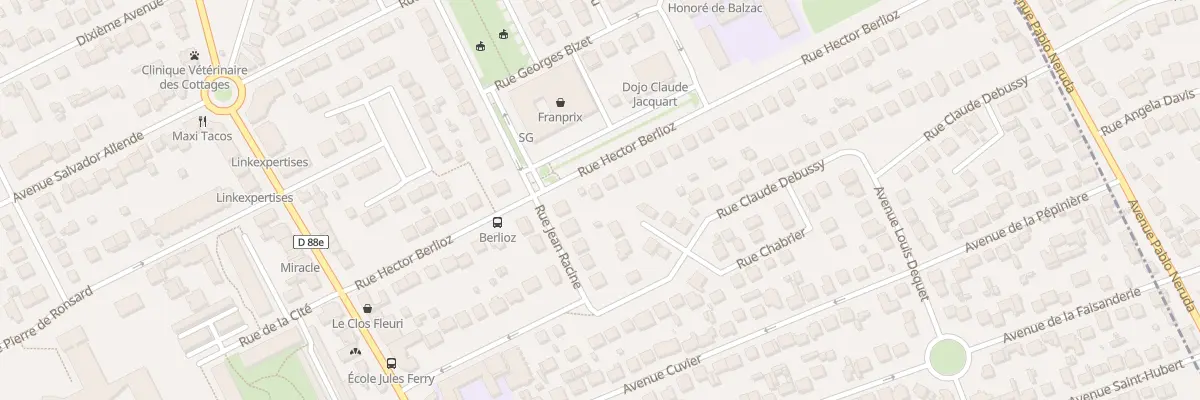 Plan du 20 Rue Hector Berlioz à Tremblay-en-France