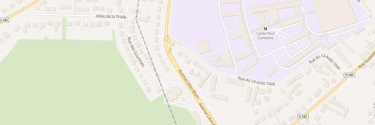 Plan du 25 Rue du 14 Aout 1944 à Montluçon