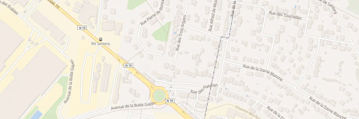 Plan du 28 Rue des Trois Noyers à Santeny